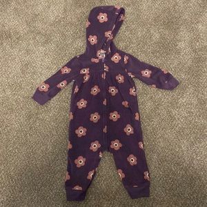 Carter’s fleece zip up onesie